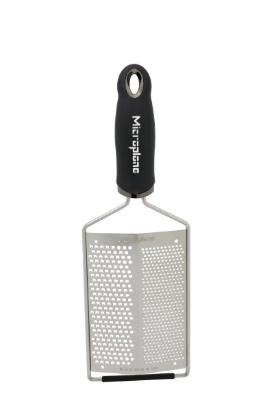 Microplane Küchenreibe mit Doppelklinge Grob & Fein - Made in USA - für Zitrusfr