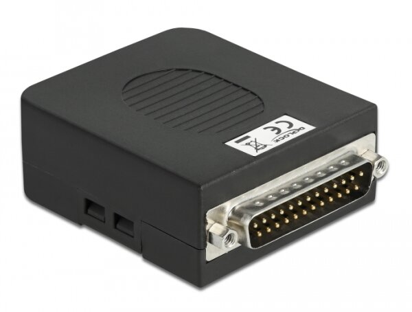 Delock Adapter Parallel DB25 Stecker zu Terminalblock 26 Pin mit Gehäuse