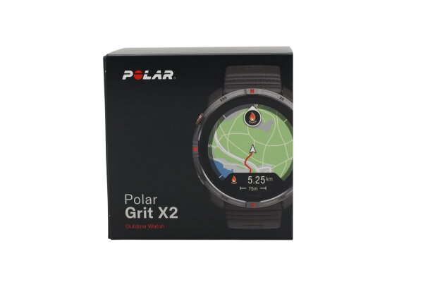 POLAR GRITX2 BLK S-L Sportuhr / Smartwatch Night Black