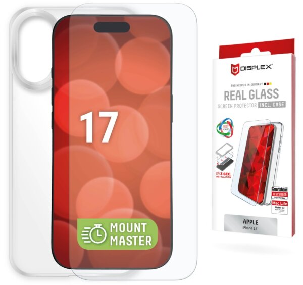 DISPLEX Real Glass MM+Case Apple iPhone 17