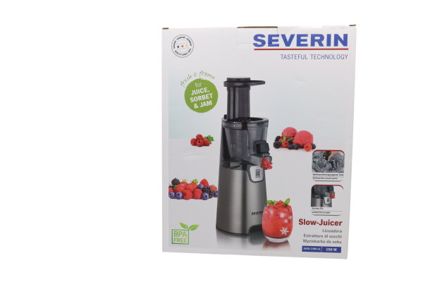 Severin Slow Juicer ES 3571 mit hochwertige Press-Schnecke