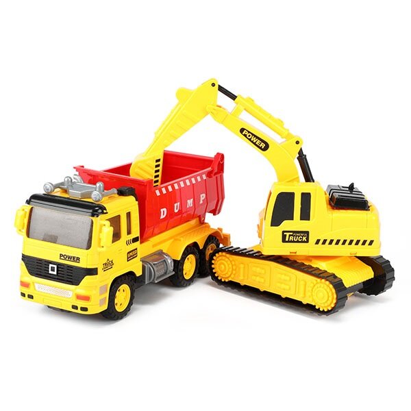 Toi Toys - CARS & TRUCKS - Kipper Lastwagen und Bagger