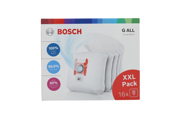 Bosch BBZ16GALL 16x Staubsaugerbeutel Typ G ALL 99,9% Feinstaubfilterung