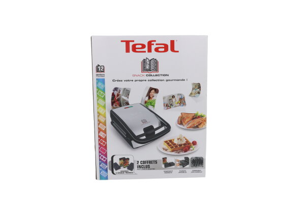 Tefal SW852D Snack Collection Waffeleisen und Sandwichmaker schwarz/edelstahl