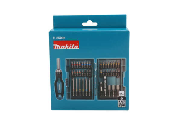 Makita E-25096 Bit-Set mit Ratschengriff 44-tlg.