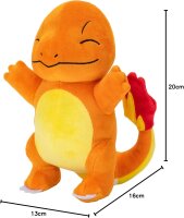 Pokémon - Charmander Closed Eyes Plüschfigur - 22 cm
