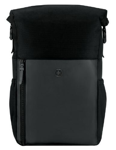 Wenger, UrbanOne Roll-Top 15.6" Laptop Backpack,Black
