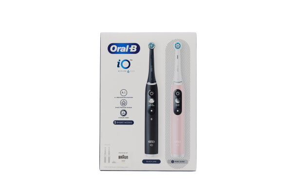 Oral-B iO Series 6 Duo Set Black Lava/Pink Sand