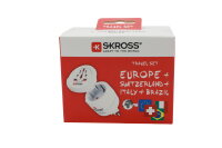 Skross Combo CH+IT+Brasil White, Retail