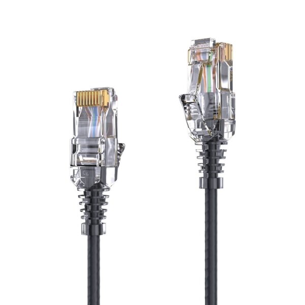 PureLink CAT 6 Patchkabel SLIM UTP LSOH schwarz 0,25m
