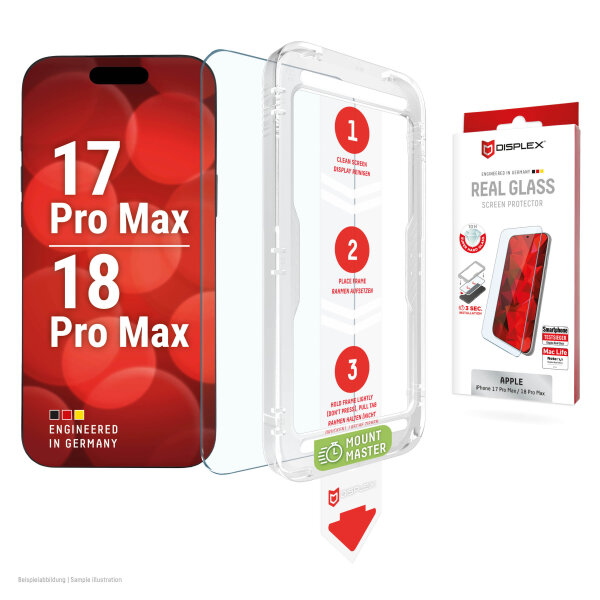 DISPLEX Schutzglas für Apple iPhone 18 Pro Max/17 Pro Max