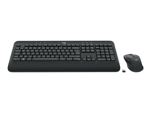 Logitech MK545 Advanced Set - Tastatur und Maus - kabellos DE - schwarz