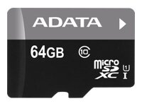 ADATA 64GB, microSDHC, Class 10 UHS-I Klasse 10