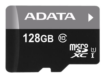 ADATA CARD MICROSDHC       128GB UHS-I CL10 100/20 MB/s W/1 Adap.