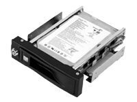 ICY BOX IB-168SK-B, Wechselrahmen, 1x 3,5" SATA I/II/III HDD zu 1x SATA Host, EasySwap trägerlos, Stahl + Plastik, schwarz