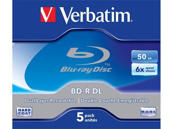 Verbatim 43748 Leere Blu-Ray Disc BD-R 50 GB 5 Stück(e)