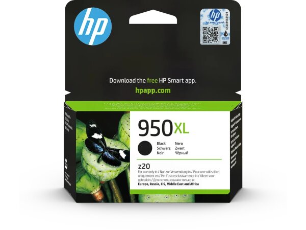 HP 950XL Schwarz Original Druckerpatrone mit hoher Reichweite