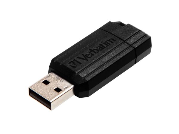 Verbatim PinStripe - USB-Stick 64 GB - Schwarz