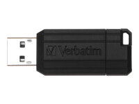 Verbatim PinStripe - USB-Stick 64 GB - Schwarz