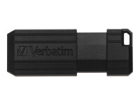 Verbatim PinStripe - USB-Stick 64 GB - Schwarz
