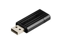 Verbatim PinStripe - USB-Stick 64 GB - Schwarz