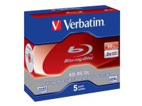 Verbatim BD-RE DL 50GB 2 x 5 Pack Jewel Case 5 Stück(e)
