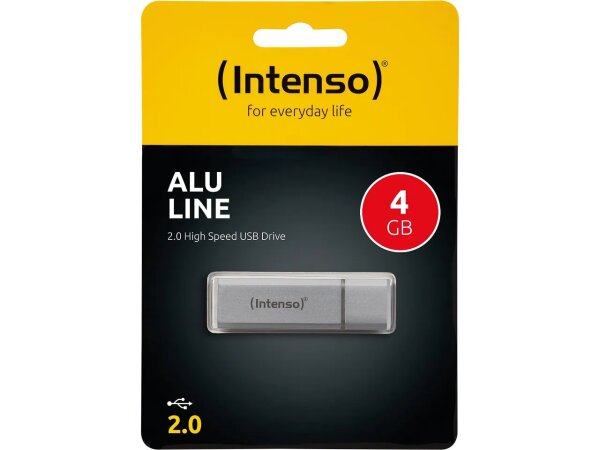 Intenso Alu Line USB-Stick 4 GB USB Typ-A 2.0 Silber
