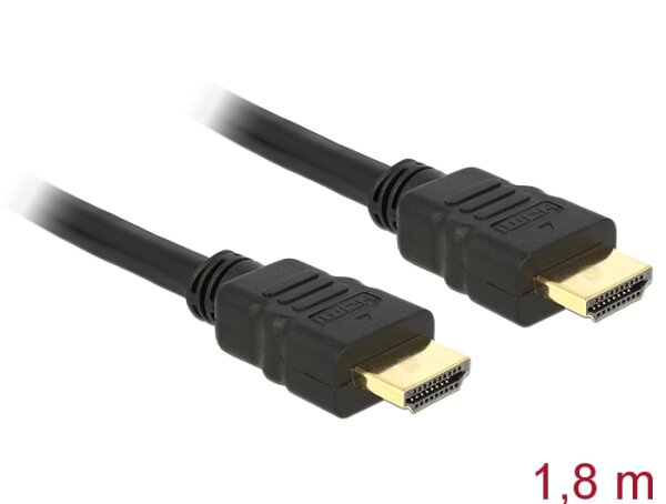 Delock Kabel HDMI A Stecker > HDMI A Stecker 4K 2 m
