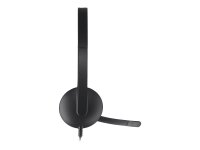 Logitech 981-000475 Kopfhörer & Headset Kabelgebunden Kopfband Büro/Callcenter USB Typ-A Schwarz