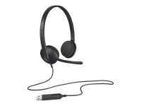 Logitech 981-000475 Kopfhörer & Headset Kabelgebunden Kopfband Büro/Callcenter USB Typ-A Schwarz