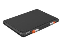 Logitech Slim Folio Tastatur-Case für iPad...