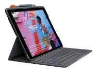 Logitech Slim Folio Tastatur-Case für iPad 10,2" (7., 8. & 9.Gen) - grafit