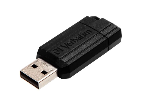 Verbatim PinStripe - USB-Stick 128 GB - Schwarz