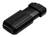 Verbatim PinStripe - USB-Stick 128 GB - Schwarz