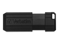 Verbatim PinStripe - USB-Stick 128 GB - Schwarz