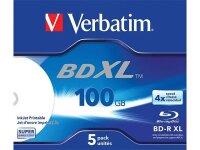 Verbatim BD-R XL 100 GB* 4x, mit Tintenstrahldrucker...