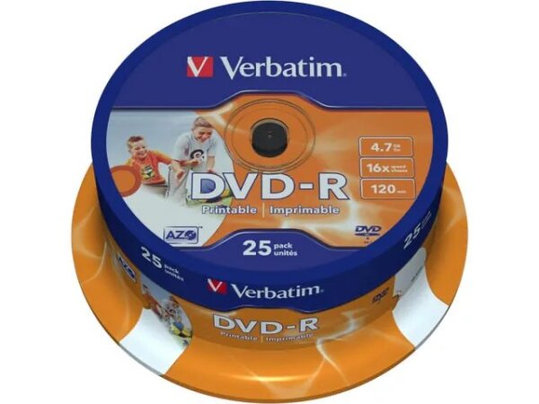 Verbatim 43538 DVD-Rohling 4,7 GB DVD-R 25 Stück(e)