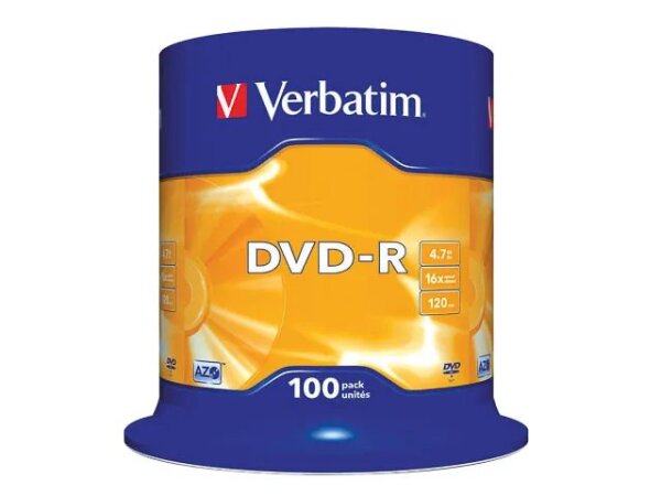Verbatim DVD-R Matt Silver 4,7 GB 100 Stück(e)