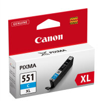 Canon CLI-551XL Tinte Cyan mit hoher Reichweite