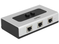 Delock Switch 2-port RJ45 Gigabit manuell bidirektional