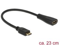Delock Adapterkabel mini HDMI-C Stecker > HDMI-A...
