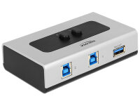 Delock Switch 2-port USB 3.0 manuell bidirektional