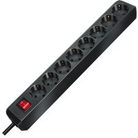 Brennenstuhl Eco-Line mit Schalter 8-fach schwarz 3,0m