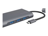 ICY BOX IB-DK4040-CPD, 10 in 1 USB Type-C® Notebook DockingStation, 1x HDMI 4K60Hz, 1x VGA, 3x USB-A, 1x USB-C(PD Only), 1x Audiocombo