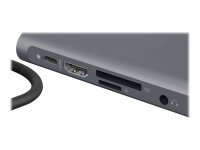 ICY BOX IB-DK4040-CPD, 10 in 1 USB Type-C® Notebook DockingStation, 1x HDMI 4K60Hz, 1x VGA, 3x USB-A, 1x USB-C(PD Only), 1x Audiocombo