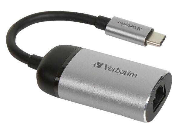 Verbatim 49146 laptop-dockingstation & portreplikator USB 3.2 Gen 1 (3.1 Gen 1) Type-C Schwarz, Silber
