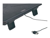 Conceptronic THANA05B Llaptop-Kühlpad 39,6 cm (15.6") Schwarz
