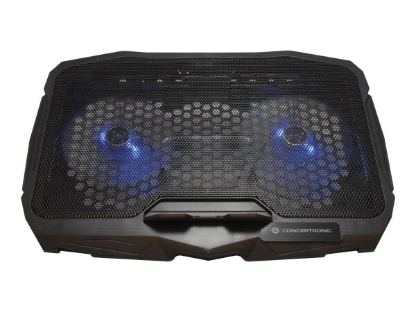 Conceptronic THANA07B Llaptop-Kühlpad 43,2 cm (17") Schwarz