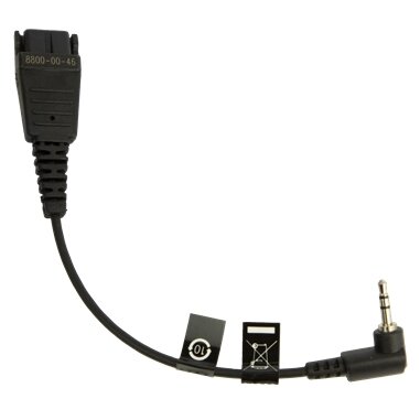 Jabra Anschlußkabel QD auf 2,5mm Klinke, gewinkelter Stecker