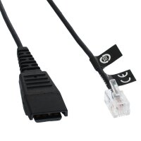 Jabra Kabelunterteil QD auf RJ10, spiral, 0,5m